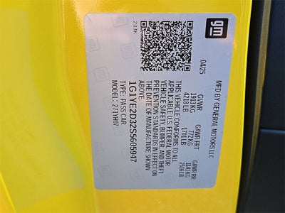 2025 Chevrolet Corvette Z06 2LZ