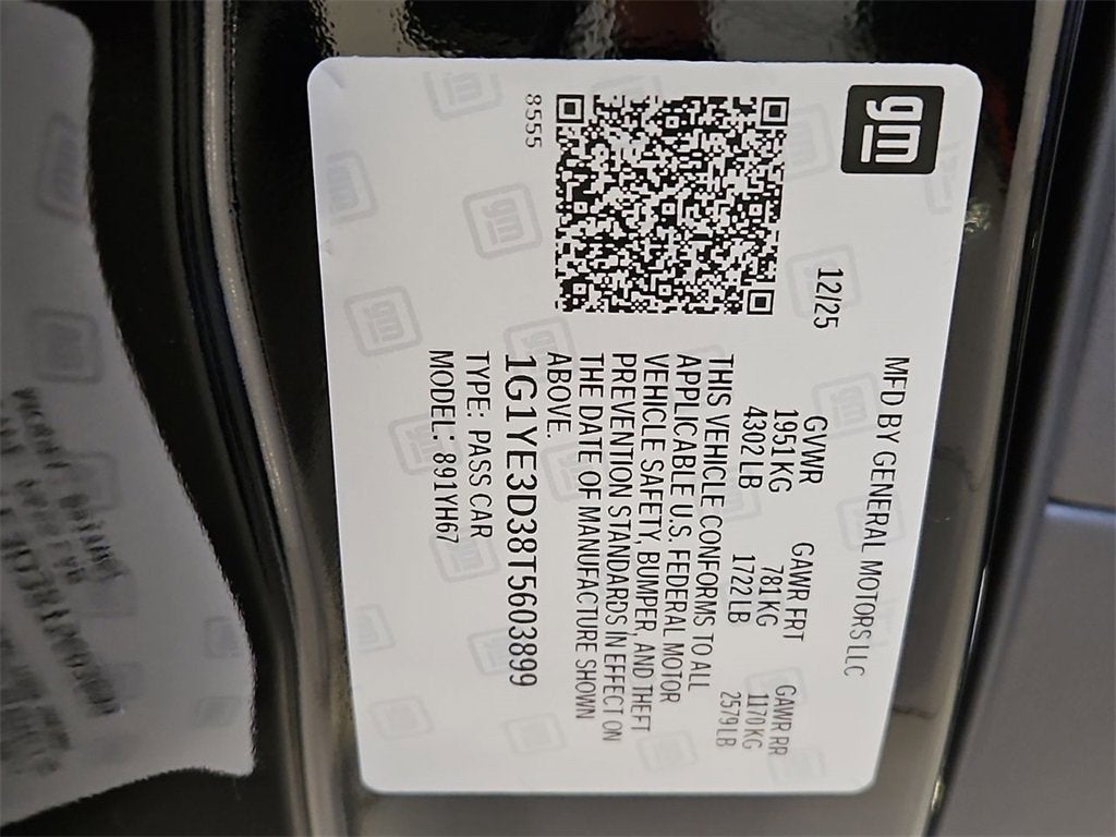 2026 Chevrolet Corvette Z06 2LZ