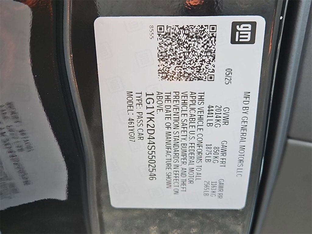 2025 Chevrolet Corvette E-Ray 1LZ