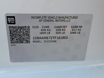 2026 Chevrolet Silverado 3500 HD Chassis Cab Work Truck