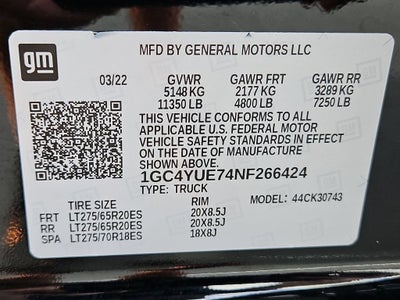 2022 Chevrolet Silverado 3500 HD LTZ