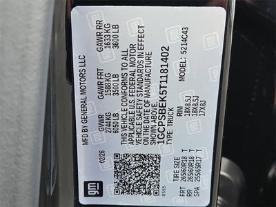 2026 Chevrolet Colorado WT