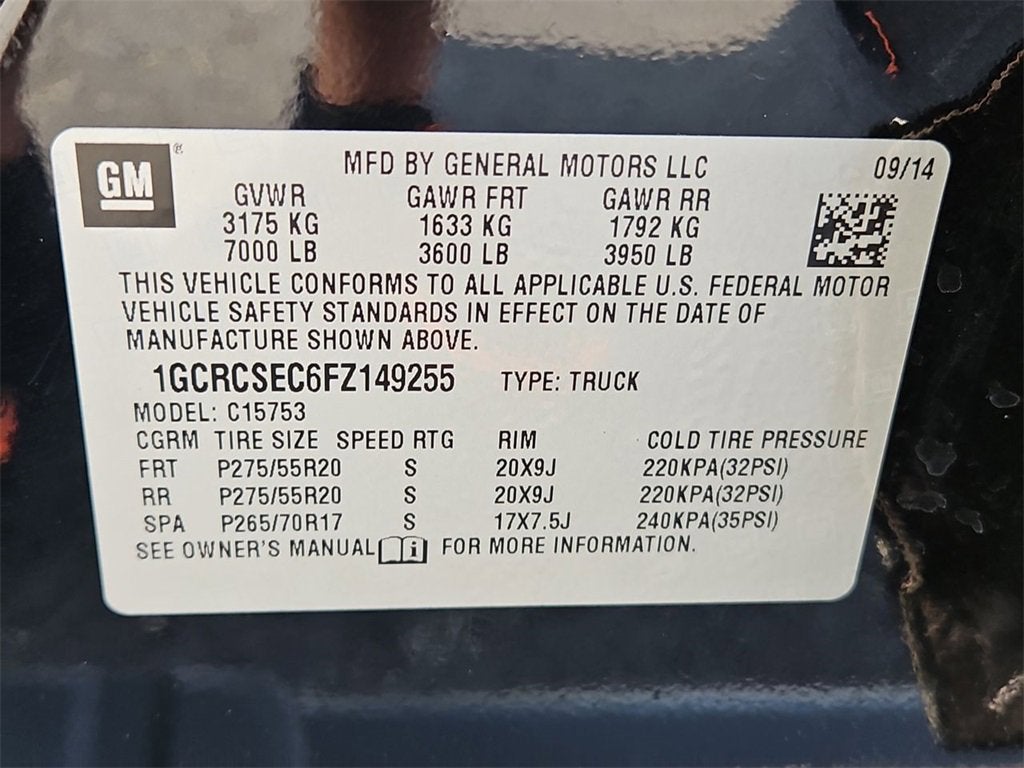 2015 Chevrolet Silverado 1500 LTZ