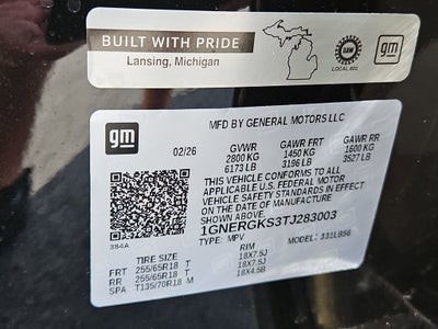 2026 Chevrolet Traverse LT