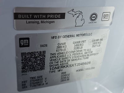 2026 Chevrolet Traverse High Country