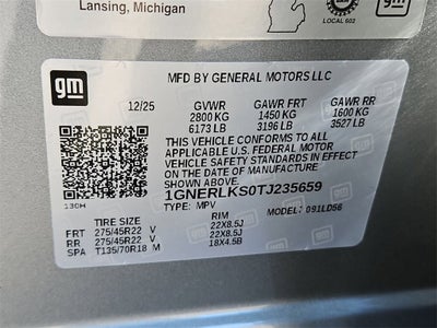 2026 Chevrolet Traverse RS