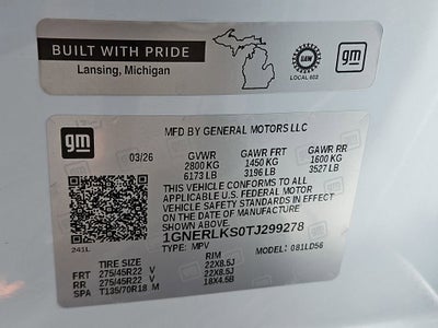 2026 Chevrolet Traverse RS