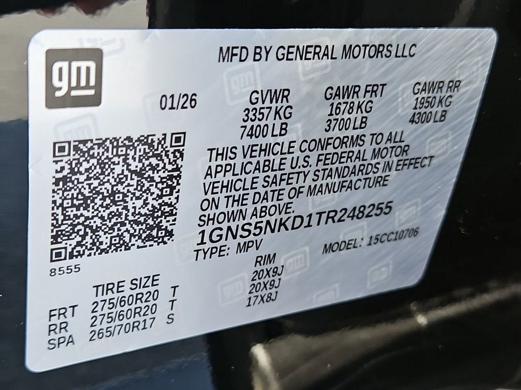 2026 Chevrolet Tahoe LT