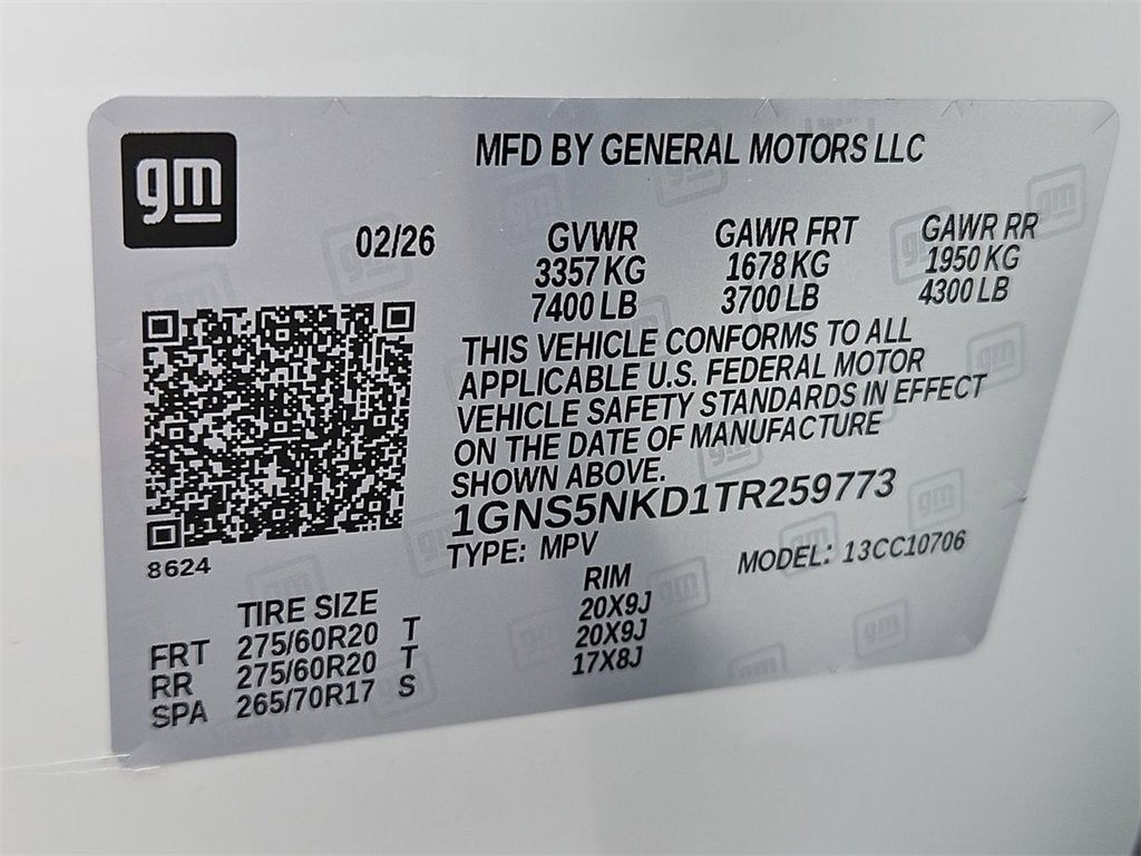 2026 Chevrolet Tahoe LT