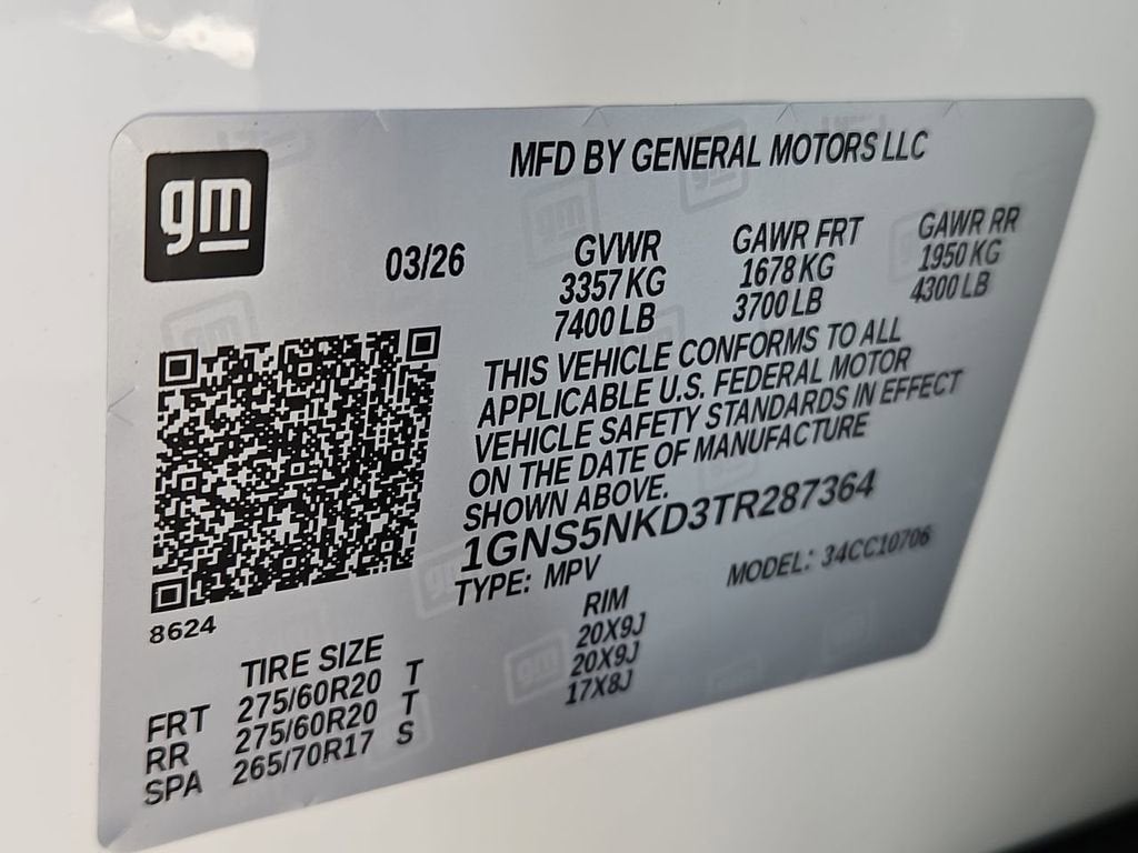 2026 Chevrolet Tahoe LT