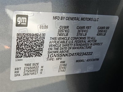 2026 Chevrolet Tahoe LT