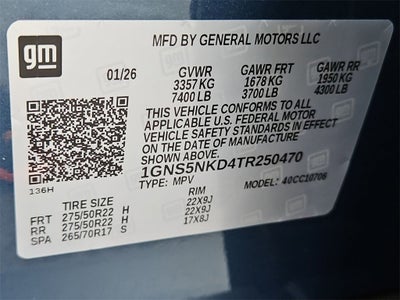 2026 Chevrolet Tahoe LT