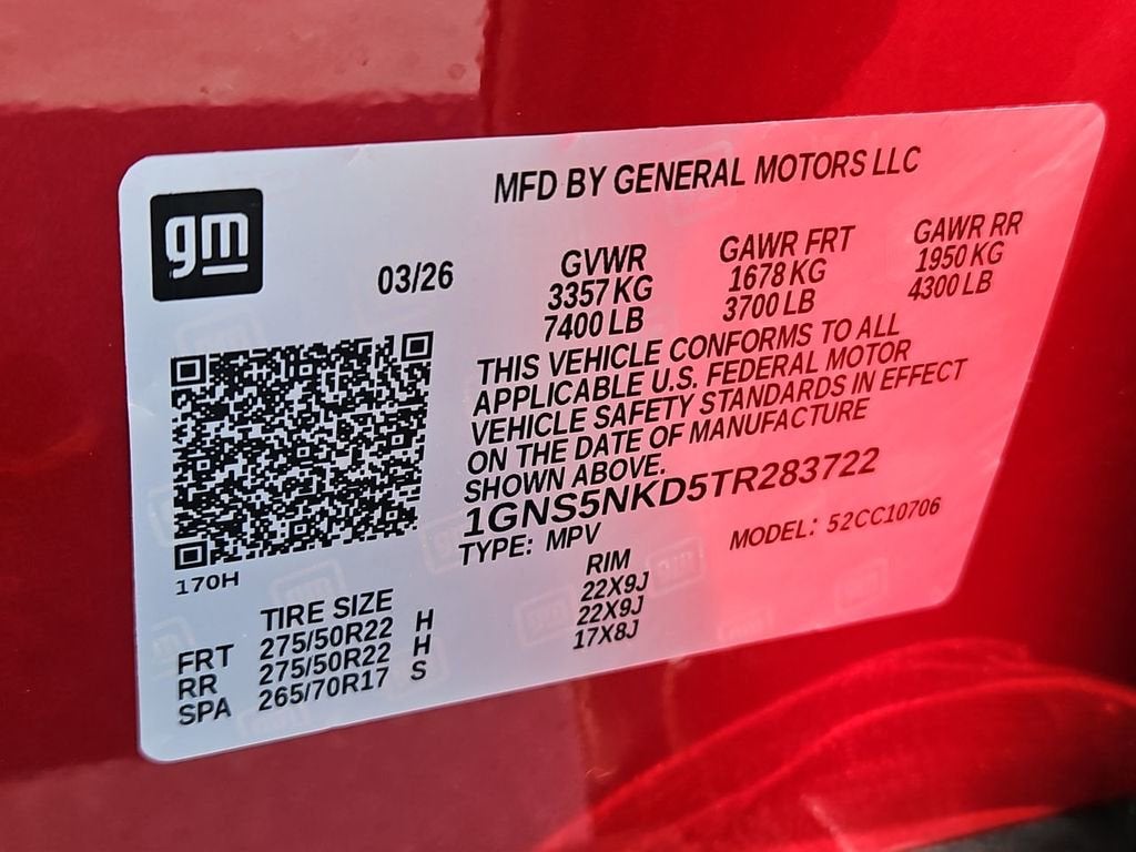 2026 Chevrolet Tahoe LT