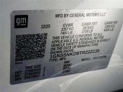 2026 Chevrolet Tahoe LT