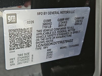 2026 Chevrolet Suburban Z71