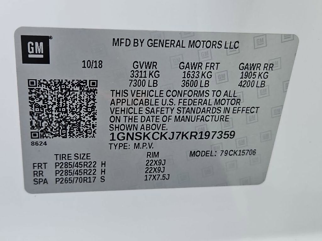 2019 Chevrolet Tahoe Premier