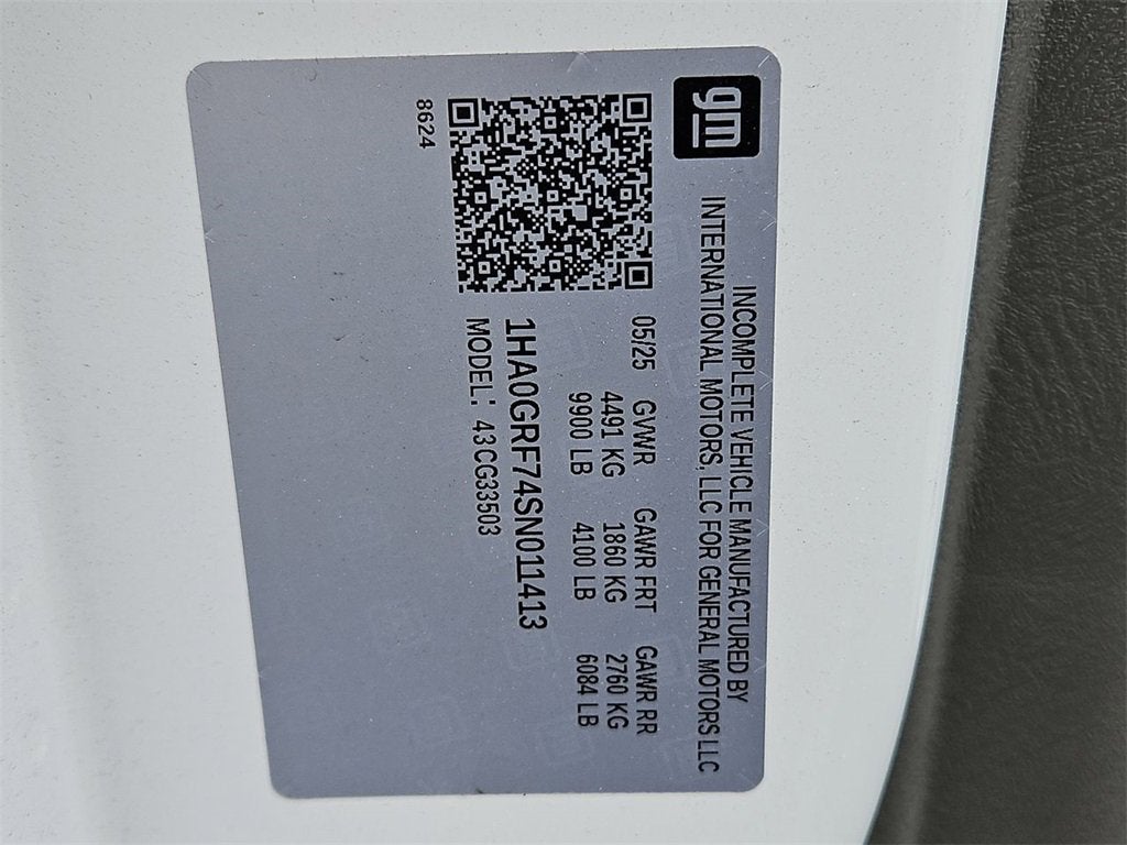 2025 Chevrolet Express Cutaway 3500 1WT