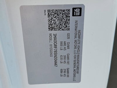 2025 Chevrolet Express Cutaway 3500 1WT