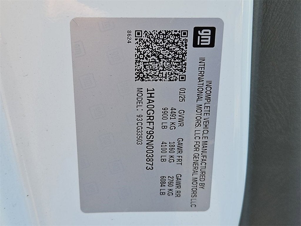 2025 Chevrolet Express Cutaway 3500 1WT