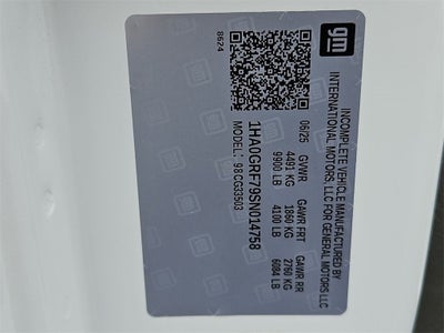 2025 Chevrolet Express Cutaway 3500 1WT