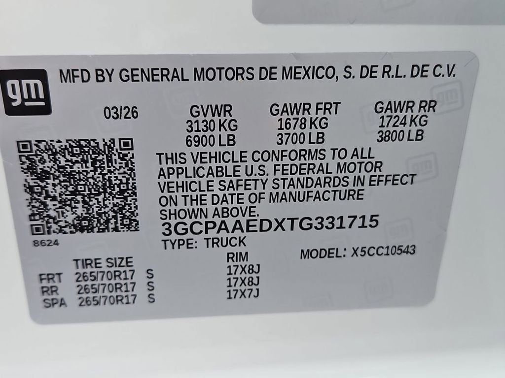 2026 Chevrolet Silverado 1500 WT