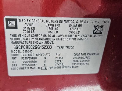 2016 Chevrolet Silverado 1500 LT