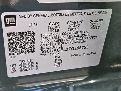 2026 Chevrolet Silverado 1500 LTZ