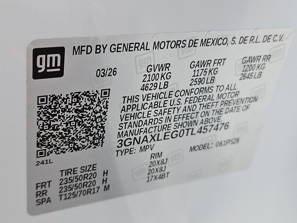 2026 Chevrolet Equinox RS