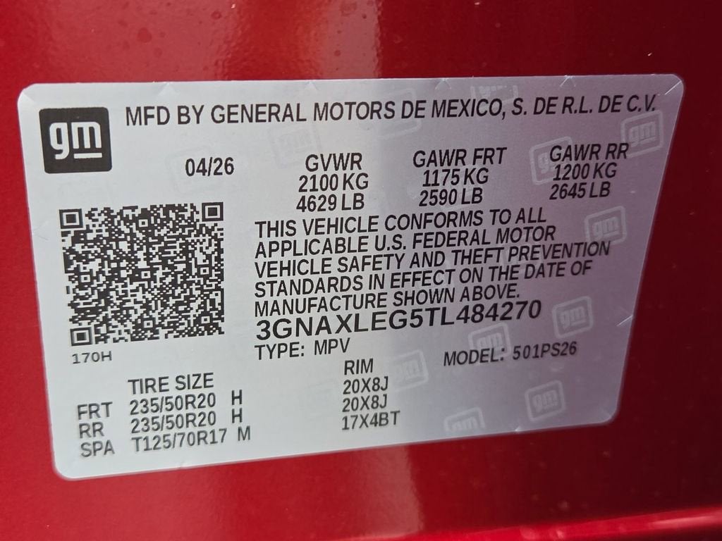2026 Chevrolet Equinox RS
