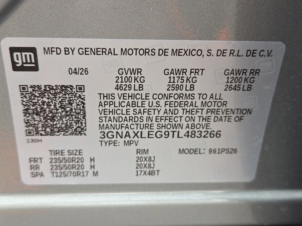 2026 Chevrolet Equinox RS