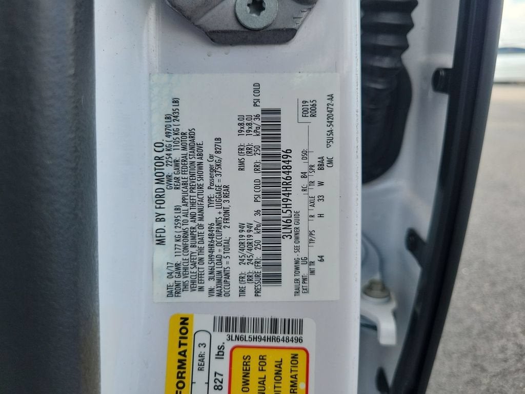 2017 Lincoln MKZ Black Label