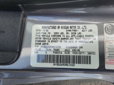 2025 Nissan Z Sport Manual Transmission