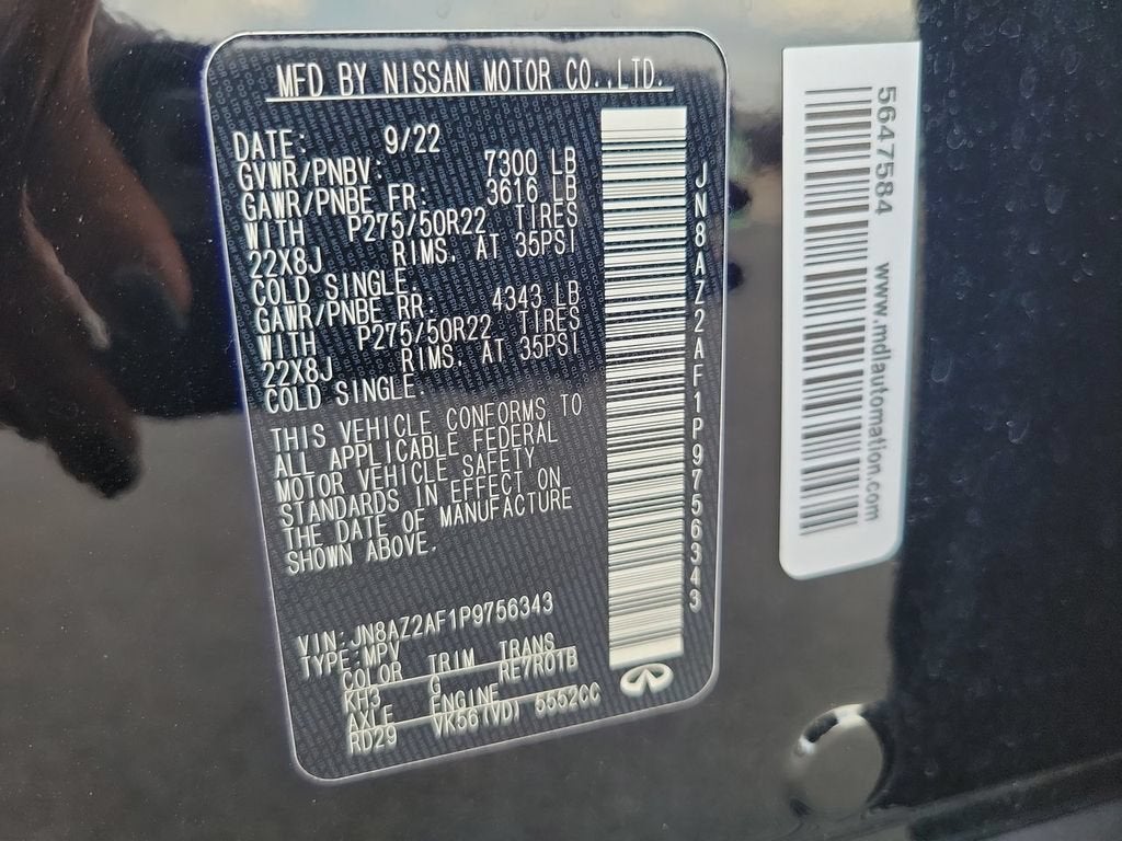 2023 INFINITI QX80 PREMIUM SELECT