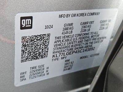 2025 Chevrolet Trax 1RS